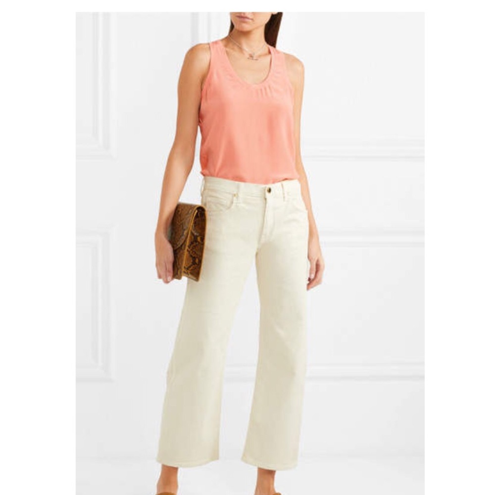 Equipment Mel Washed-silk Tank Peach